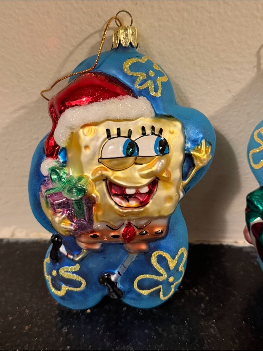 Viacom SpongeBob & Patrick Glass Christmas Ornament Set Of Two - Picture 3 of 6